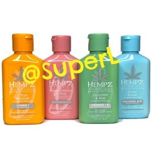 3/$15 NEW Hempz Collagen Infused Herbal Body Lotion in Sweet Jasmine and Rose